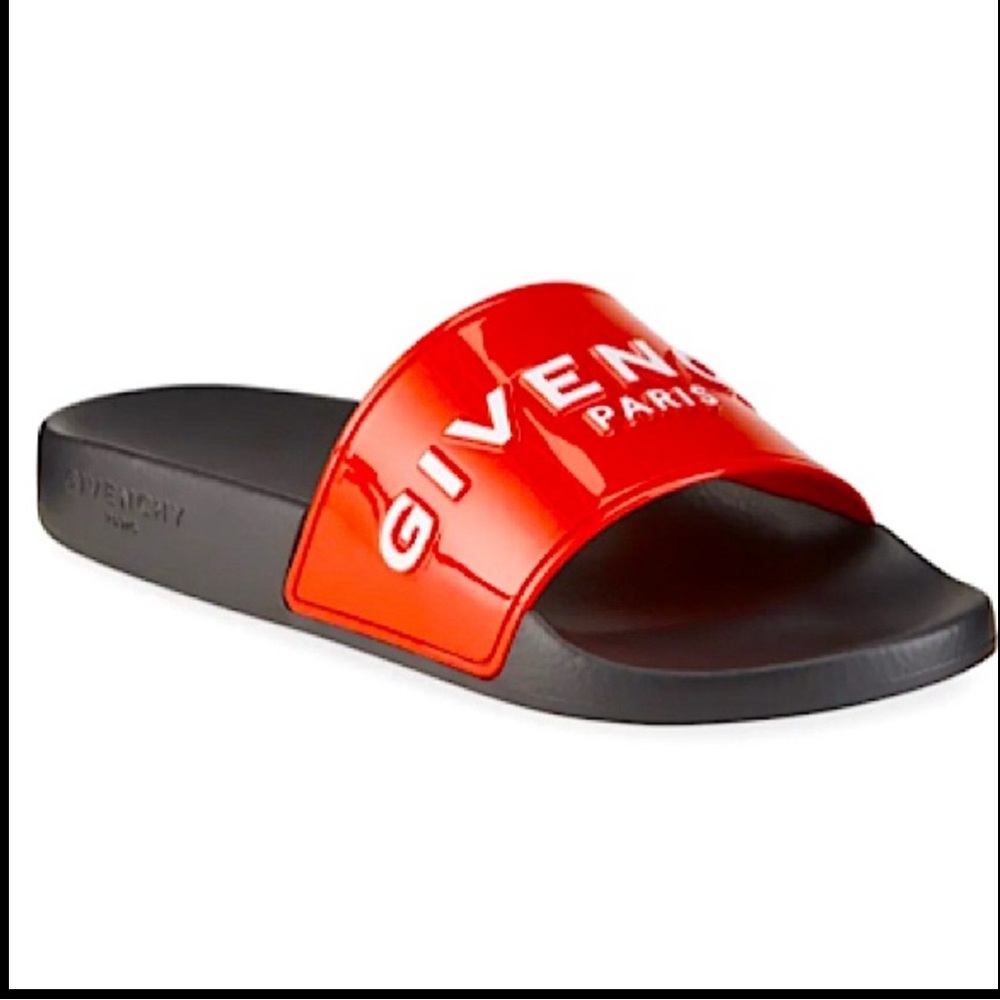 GIVENCHY slide sandals. Authentic red pool slide sandals . ❤️ Sold out Color!!